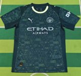 2025-26 Mens Manchester City green Pre-match  Soccer jersey