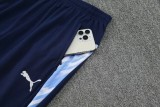 2025-26 Mens  Manchester City  White Half Pull Tracksuit
