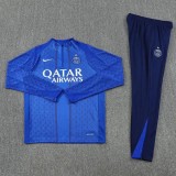 2025-26 Mens PSG Paris Fancy blue Half Pull Tracksuit