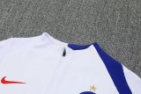 2025-26 Mens PSG Paris white Half Pull Tracksuit