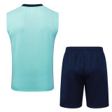 2025-26 Mens Marseille green vest Training Short Suit