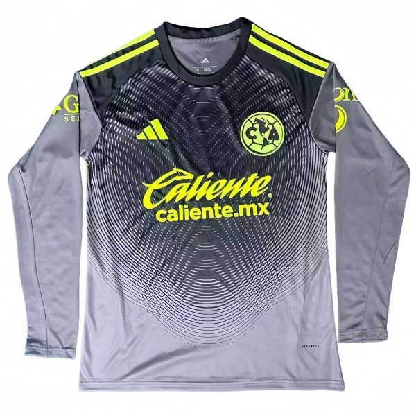 2025-26 Men's Club America black goalkeeper Long Sleeve soccer Jersey