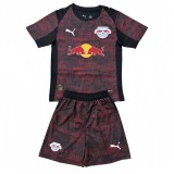 2025-26 Kids RB Leipzig Third  away red soccer jersey