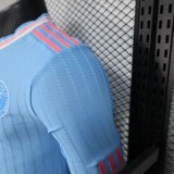2025-26 Inter Miami Third Away blue Long Sleeve Player Version  Long Sleeve Soccer Jersey