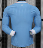 2025-26 Inter Miami Third Away blue Long Sleeve Player Version  Long Sleeve Soccer Jersey