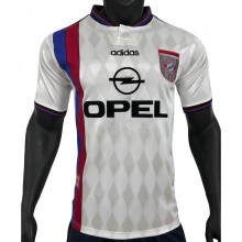 1997-98 Mens Bayern Munich Retro  away white soccer  Jersey