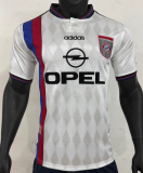 1997-98 Mens Bayern Munich Retro  away white soccer  Jersey