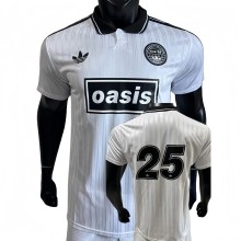 2025-26 Mens Oasis white Player version #25 polo  soccer jersey