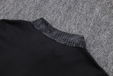 2025-26 Mens AC Milan black half-pull Tracksuit suit