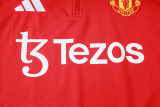 2025-26 Mens Manchester United  red Half-pull Training suit