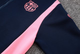 2025-26 Mens Barcelona Upper Blue hoodie  Jacket Training  suit F623#