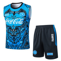 2025-26 Mens Napoli blue vest Training Short Suit D25207#