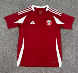 2025-26 Mens  Qatar Home red Soccer Jersey