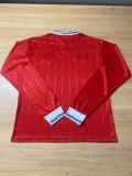 1995 Mens Retro Chile Home long sleeve red soccer Jersey