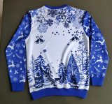 2025-26 Mens Cruz Azul Christmas blue white hoodie soccer jersey