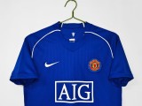 2007-08 Mens Manchester United goalkeeper  Retro soccer Jersey