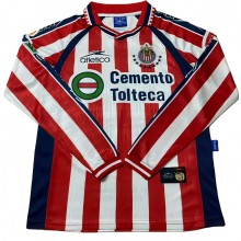 1999-00 Mens  Chivas Retro home long sleeve soccer  Jersey