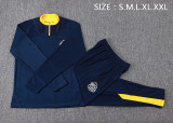 2025-26 Mens Santos Royal blue  Half pull  Tracksuit suit  B25101#