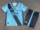 2025-2026 KIDS Puebla third away  Blue Soccer Jersey
