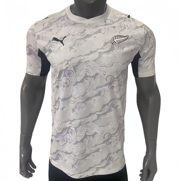 2026-27 Mens New Zealand  White blue  Fan Version Soccer Jersey