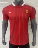 2025-26 Mens Manchester United Red Casual Edition  Player  soccer jersey