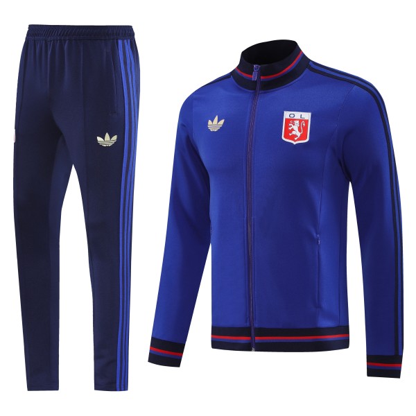 2025-26 Mens Lyon Royal blue Jacket Tracksuit suit