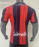 2025-26 Mens Bologna Home red blue  Player version Soccer Jersey