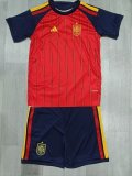2026-27 kids Spain home red soccer jersey