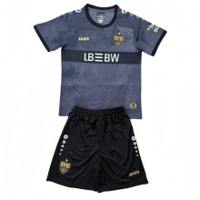2025-26 Kids Stuttgart Third away black  Soccer Jersey