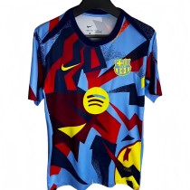 2025-26 Mens Barcelona Blue Yellow Red Special Edition  soccer Jersey