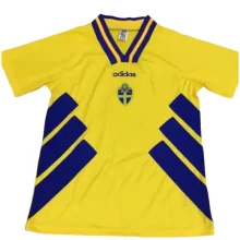 1994-1996 Mens Sweden Home Retro Soccer Jersey