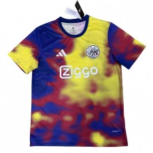 2025-26 Mens Ajax Blue Yellow Red Special Edition soccer Jersey