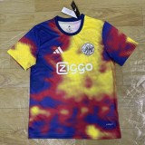 2025-26 Mens Ajax Blue Yellow Red Special Edition soccer Jersey