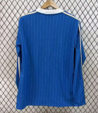 2025-26 Mens Real Madrid Casual Edition Long Sleeve blue Soccer Jersey