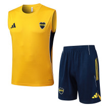 2025-26 Mens Boca Juniors yellow Vest short training   D25214#