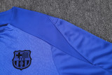 2025-26 Mens Barcelona blue Half Pull Tracksuit suit  B25112#