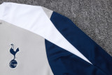 2025-26 Mens Tottenham Hotspur light gray Half pull Tracksuit suit  B25117#