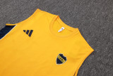 2025-26 Mens Boca Juniors yellow Vest short training   D25214#