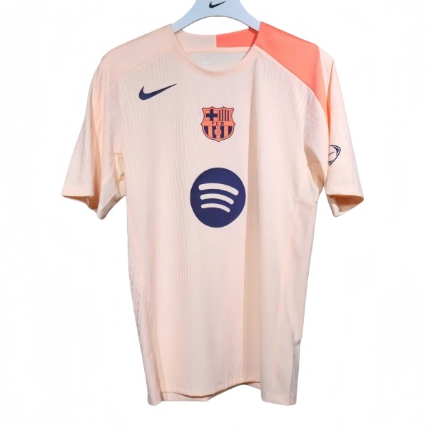 2025-26 Mens Barcelona Special Edition beige soccer Jersey