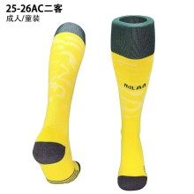 2025-26 AC Milan third away  yellow football socks