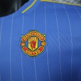 2025-26  Mens Manchester United casual style blue Player  Soccer Jersey