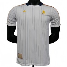2025-26 Mens Roma  White  Casual Edition Player   soccer Jersey