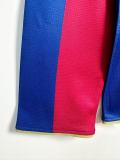 2007-08 Mens Barcelona home Long Sleeve Retro Soccer Jersey