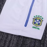 2010 Kids Brazil Away  Retro Soccer Jersey