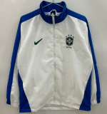 2025-26 Mens Brazil White Windbreaker
