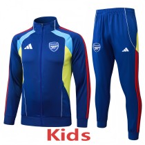 2025-26 Kids  Arsenal Royal blue jacket Tracksuit     E25176#