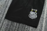 2013 KIDS  Santos black long sleeve retro  soccer jersry