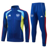2025-26 Mens Arsenal Royal blue jacket Tracksuit  A2590#