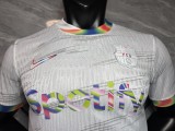 2025-26 Mens Barcelona White Colorful Special Edition  Player  soccer jersey
