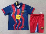 2025-26 Kids Barcelona Fourth away  soccer jersey